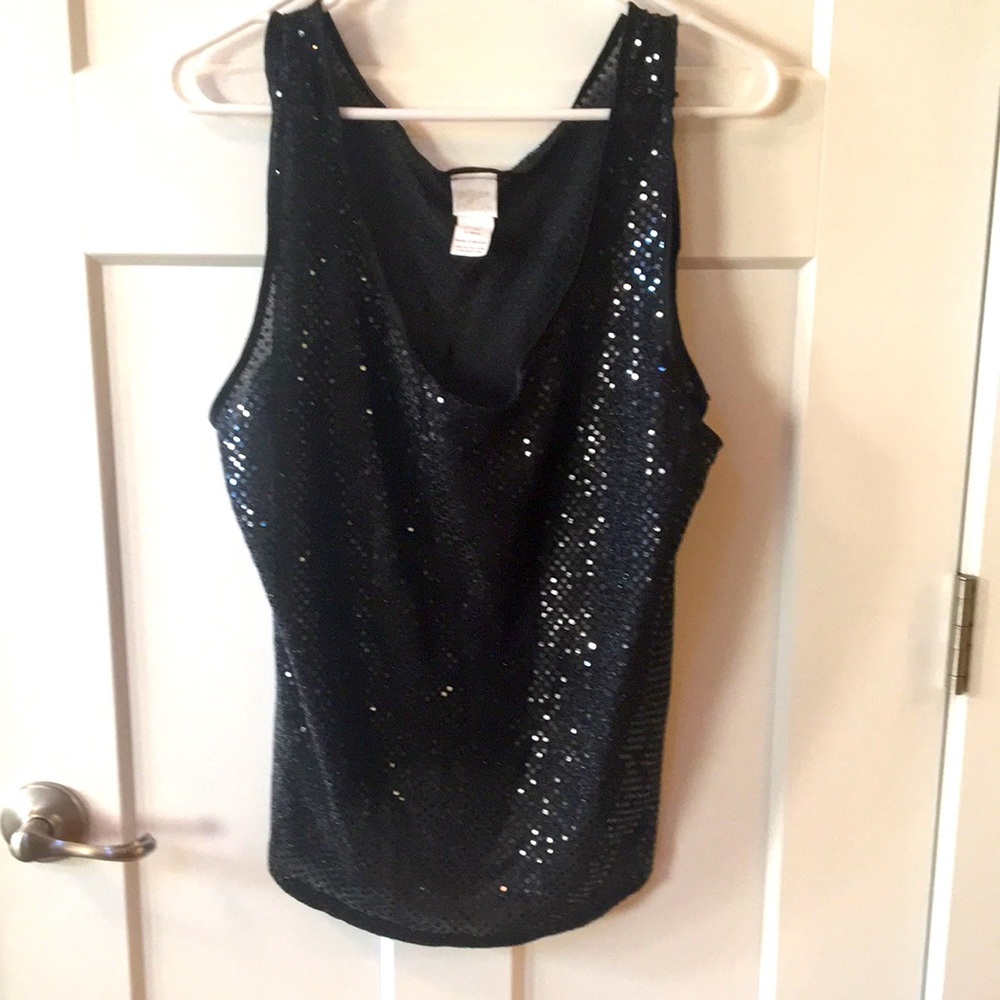 Black sequin dress top - Picture 4 of 4